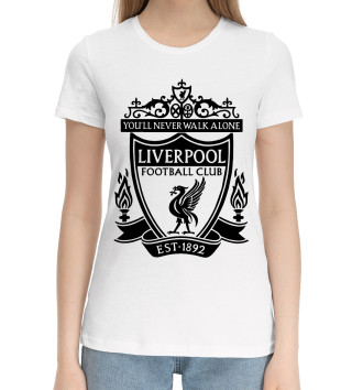 Женская Хлопковая футболка FC Liverpool