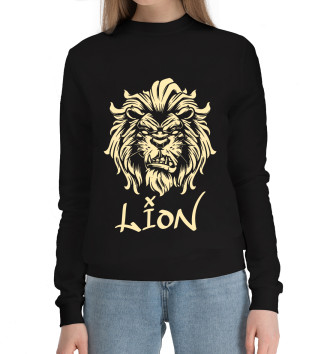 Женский Хлопковый свитшот Lion