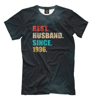 Мужская Футболка Best husband since 1996