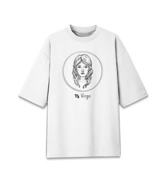 Женская Хлопковая футболка оверсайз Virgo