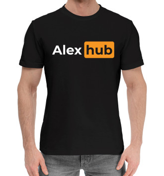 Мужская Хлопковая футболка Alex + Hub
