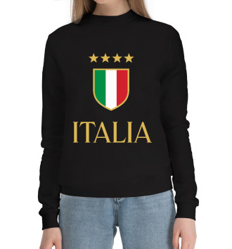 Женский Хлопковый свитшот Italia