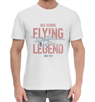 Мужская Хлопковая футболка Летающие легенды