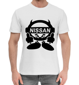 Мужская Хлопковая футболка Nissan Devil
