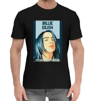 Мужская Хлопковая футболка Billie Eilish