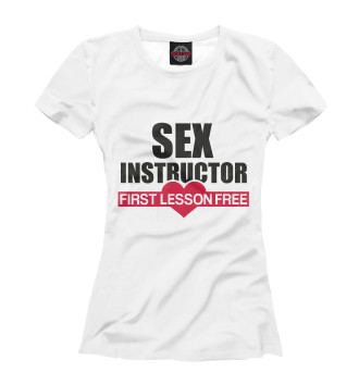 Женская Футболка Секс Инструктор