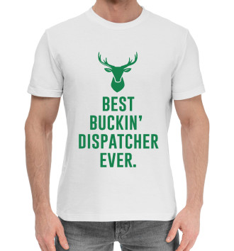 Мужская Хлопковая футболка Best Dispatcher