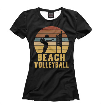 Футболка для девочек Пляжный волейбол