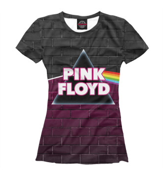 Футболка для девочек Pink Floyd: Пинк Флойд радуга