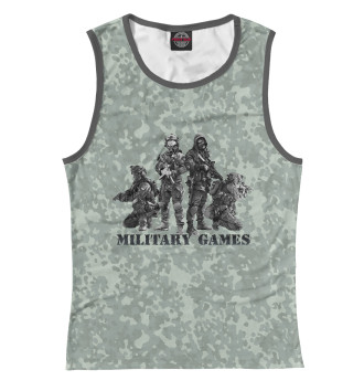 Женская Майка Military Games