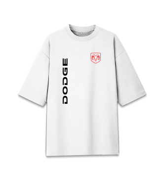 Женская Хлопковая футболка оверсайз DODGE