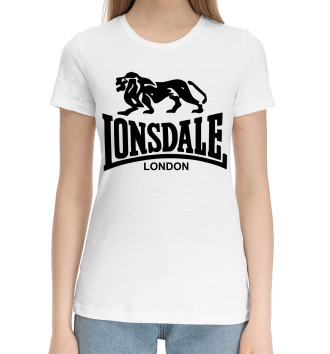 Женская Хлопковая футболка Lonsdale London