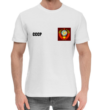 Мужская Хлопковая футболка Олимпийка СССР