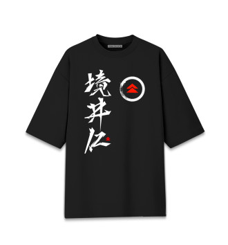 Женская Хлопковая футболка оверсайз Ghost of Tsushima