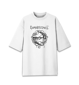 Мужская Хлопковая футболка оверсайз Evanescence
