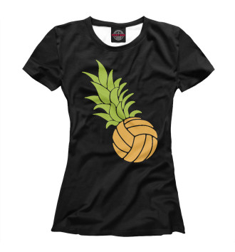 Футболка для девочек Волейбольный ананас