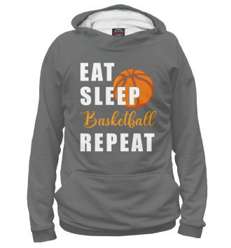 Худи для мальчиков Eat Sleep Basketball Repeat