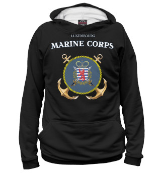 Мужское худи Luxembourg Marine Corps