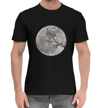 Мужская Хлопковая футболка Луна