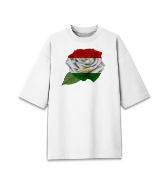 Женская Хлопковая футболка оверсайз Таджикистан