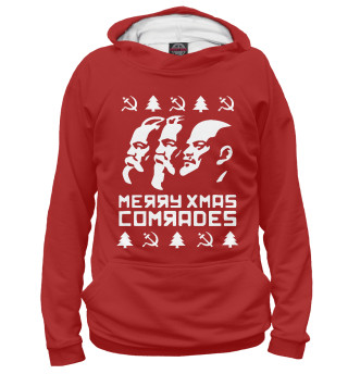 Мужское худи Merry Xmas Comrades