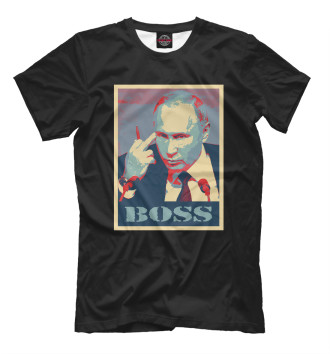 Мужская Футболка Putin Boss