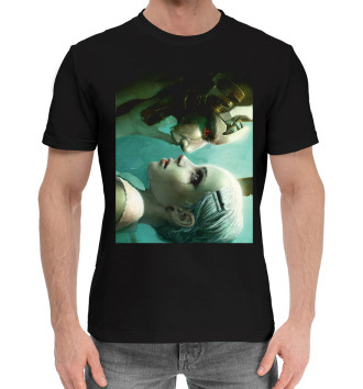 Мужская Хлопковая футболка Киборги