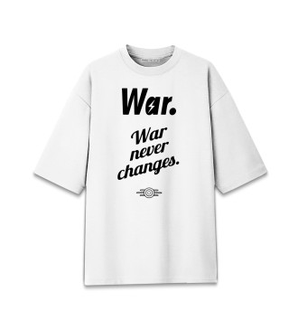 Мужская Хлопковая футболка оверсайз War