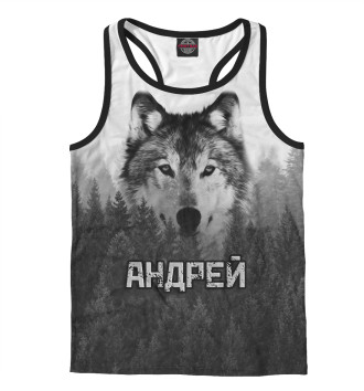 Мужская Борцовка Волк над лесом - Андрей